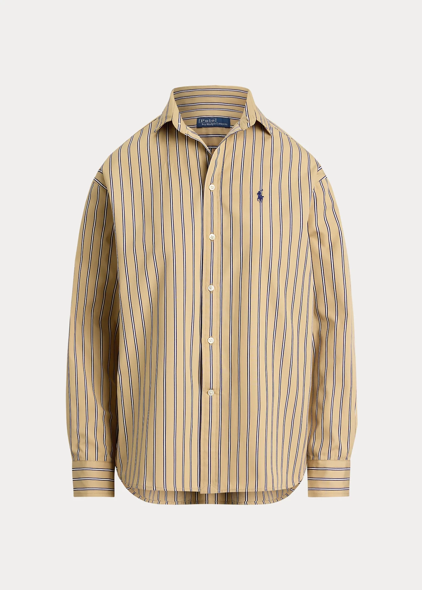 Relaxed Fit Striped Cotton Shirt - 1