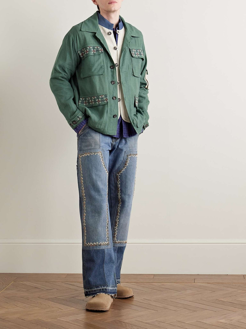 KARTIK RESEARCH Embroidered Cotton-Ripstop Jacket with Detachable Liner outlook