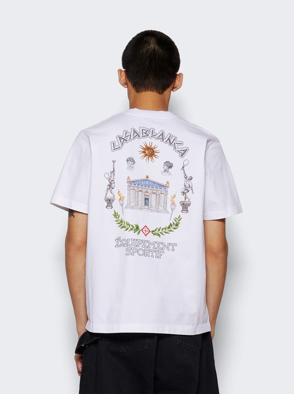 Le Temple Du Sport Printed Tee White - 5