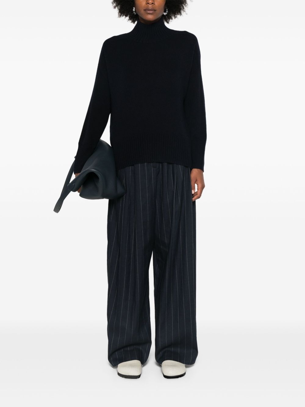mock-neck cashmere sweater - 2