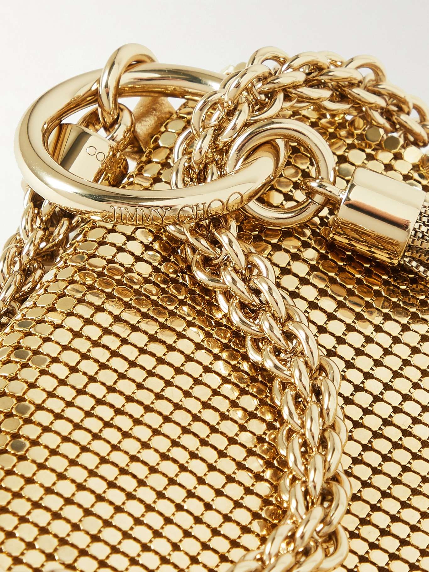 Callie mini tasseled chainmail shoulder bag - 4