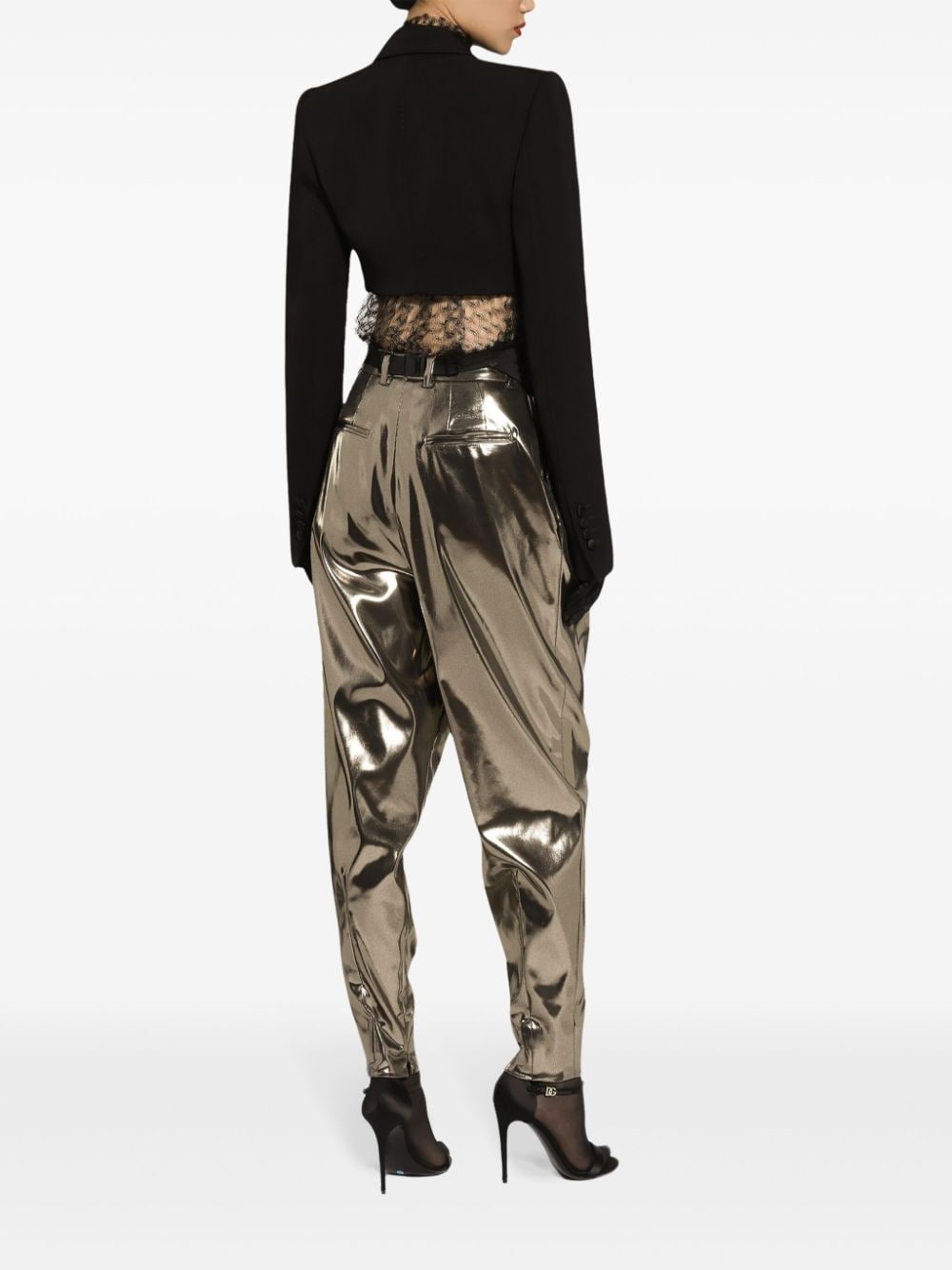 foil tapered trousers - 4
