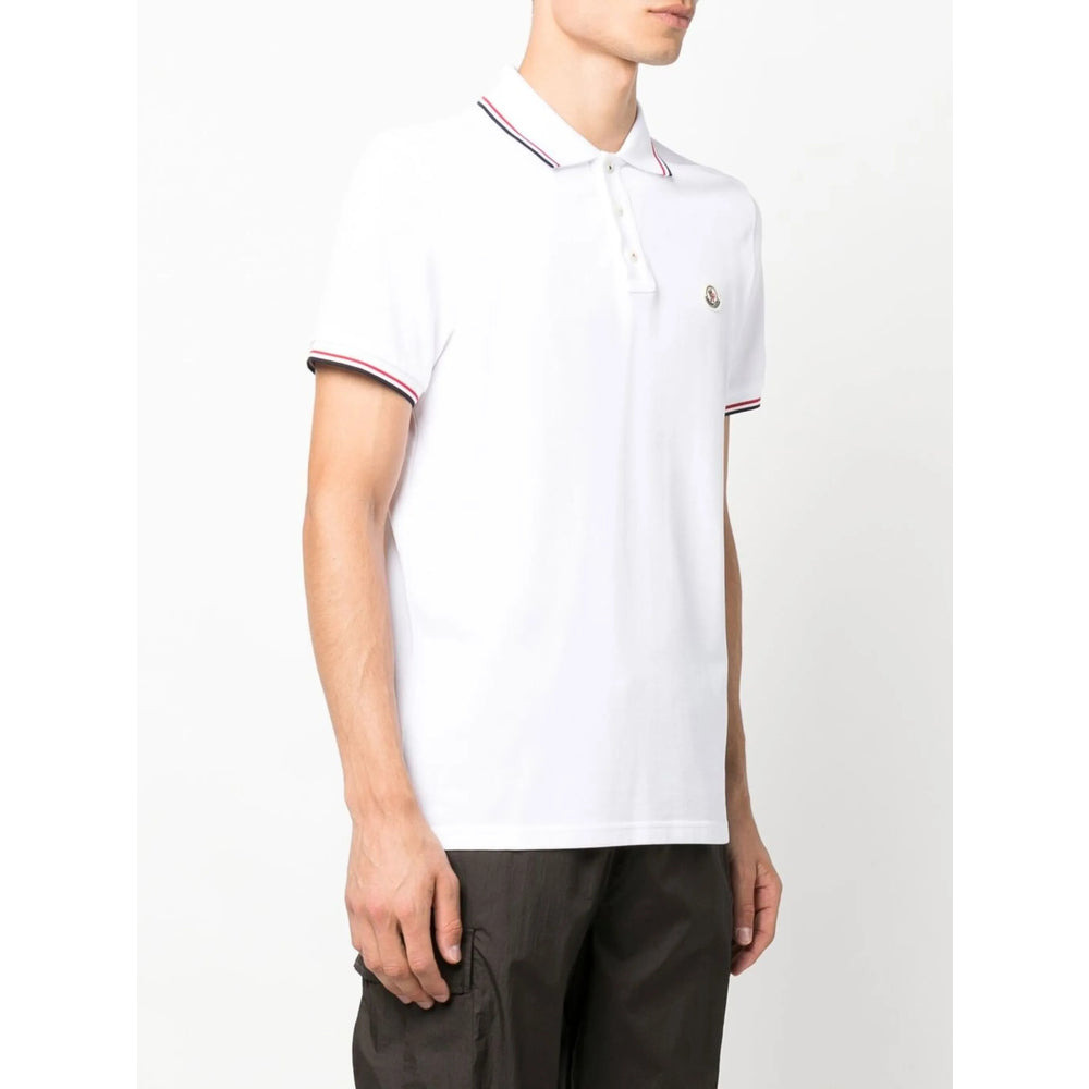 Moncler White Polo Shirts Men - 4