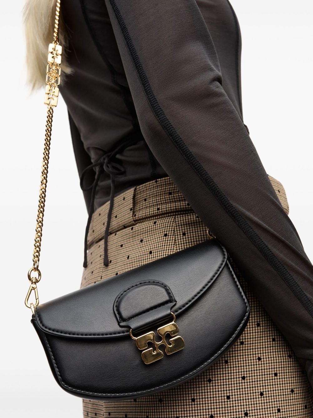 Butterfly-clasp crossbody bag - 2