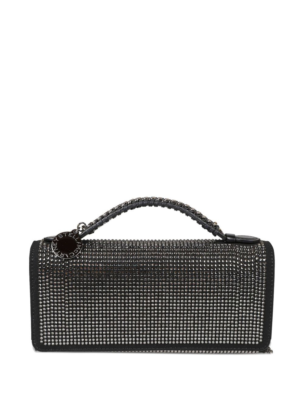 crystal-embellished chain-handle clutch - 2