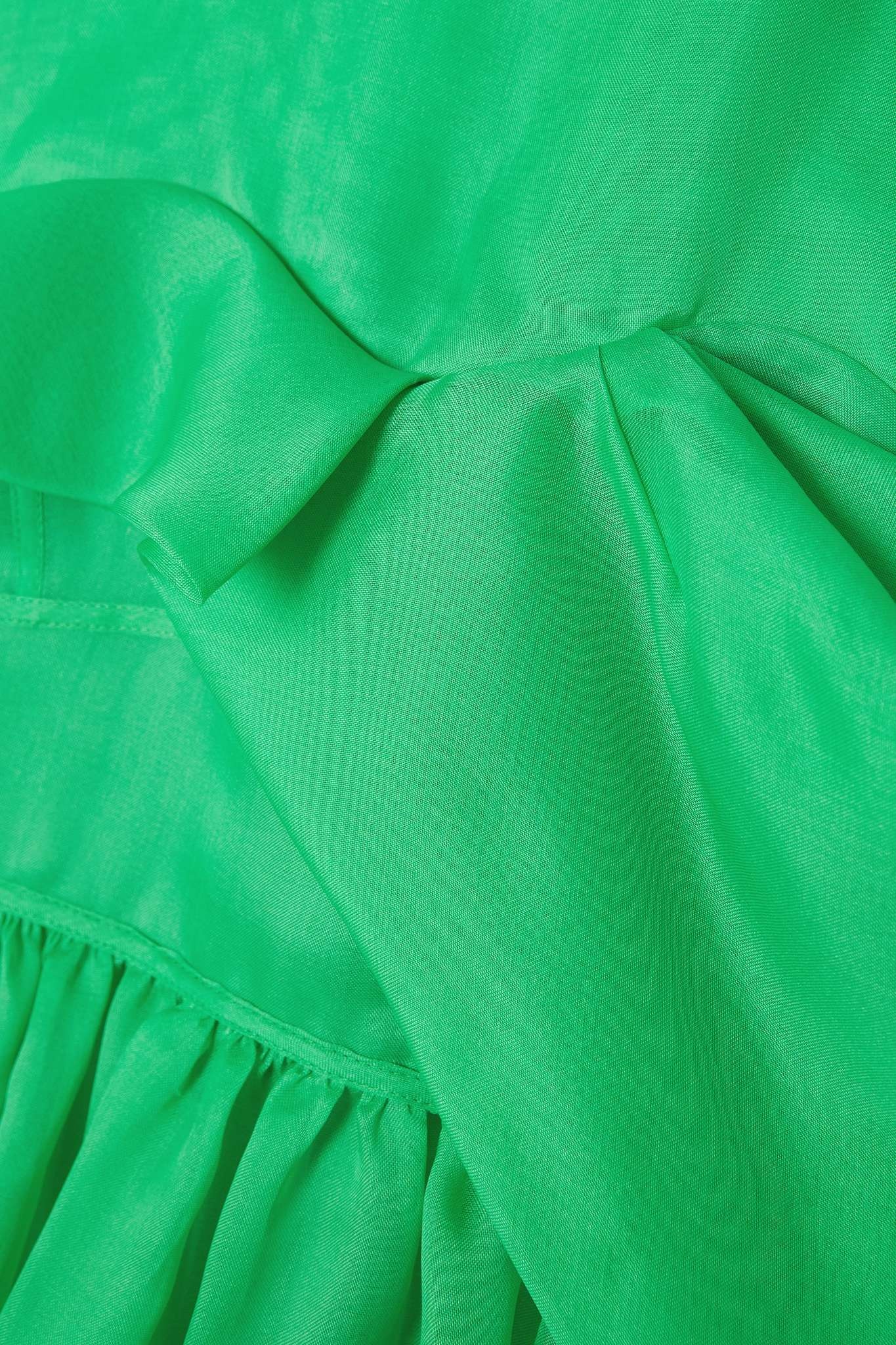 Sidney gathered silk-organza midi dress - 4