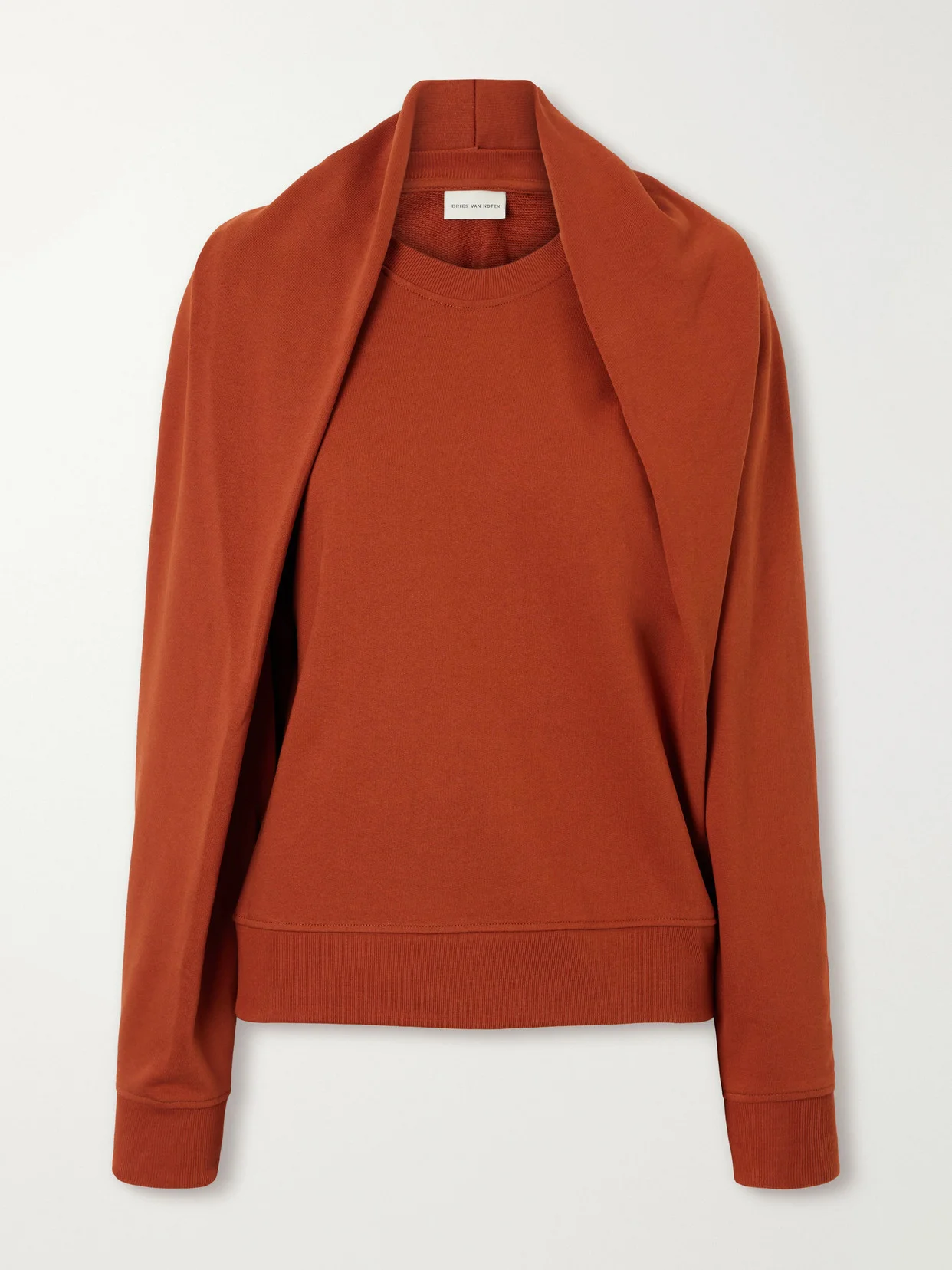 Draped Cotton-jersey Sweatshirt - 1