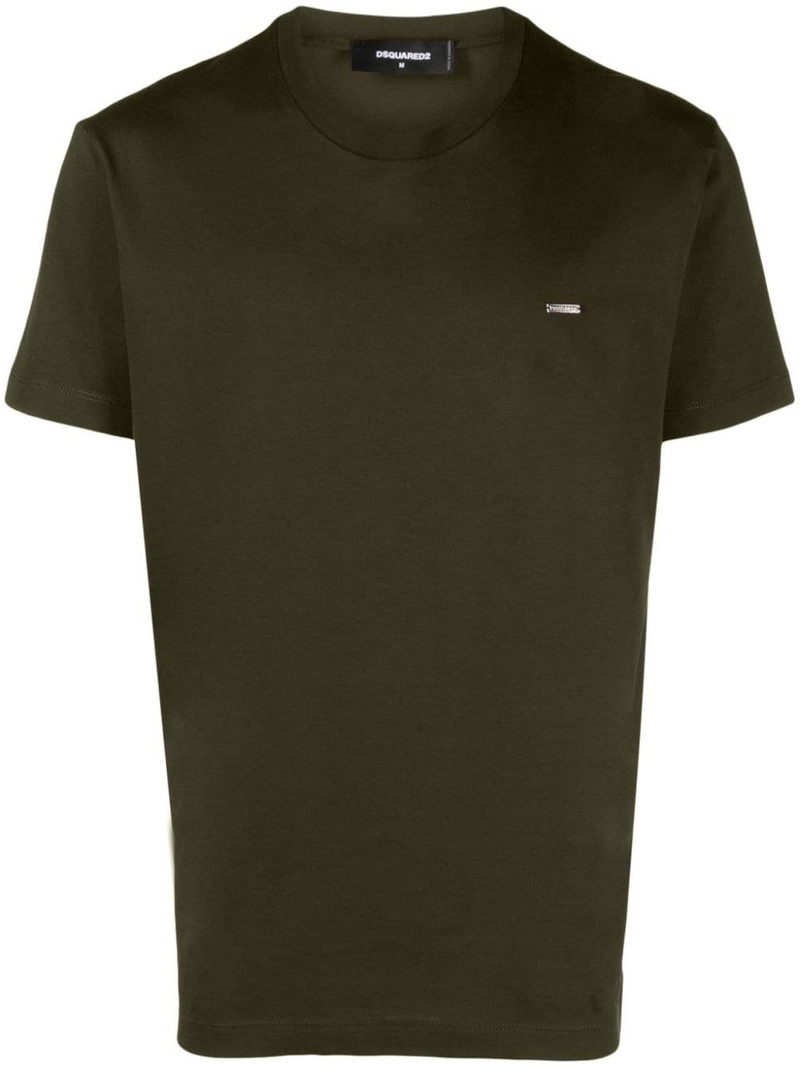 logo-plaque cotton T-shirt 1