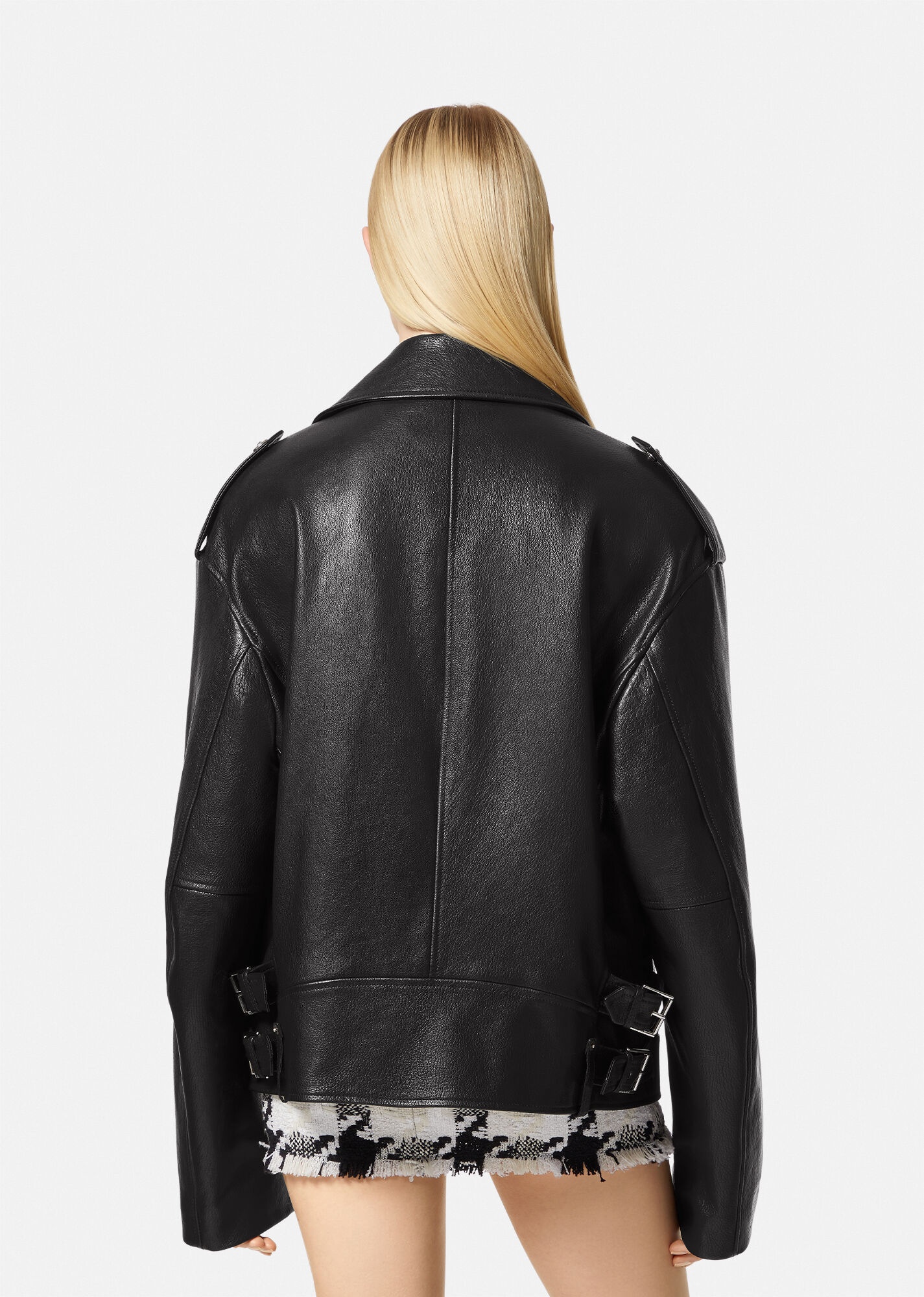 Leather Biker Jacket - 4