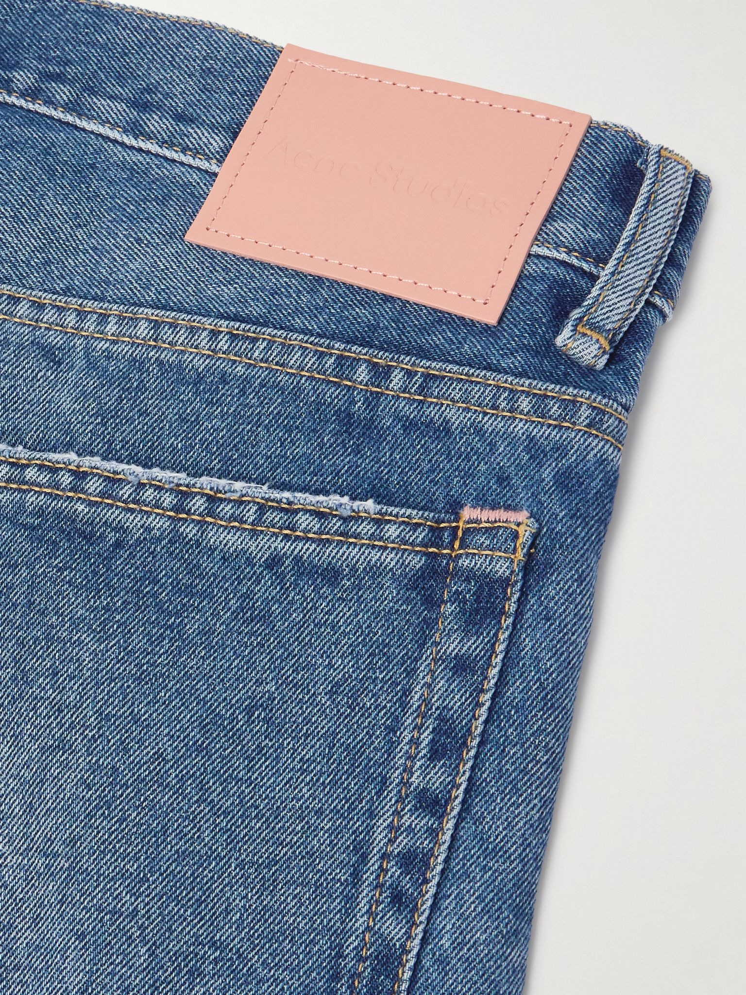 2010M Straight-Leg Distressed Jeans Blue - 5
