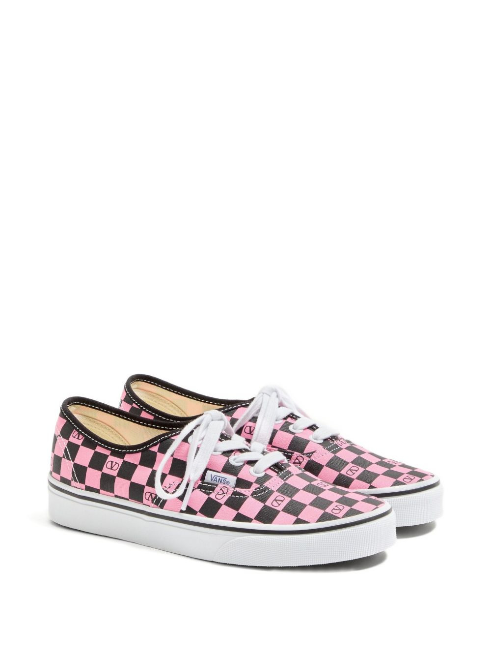 x Vans VLogo Checkerboard-print sneakers - 2