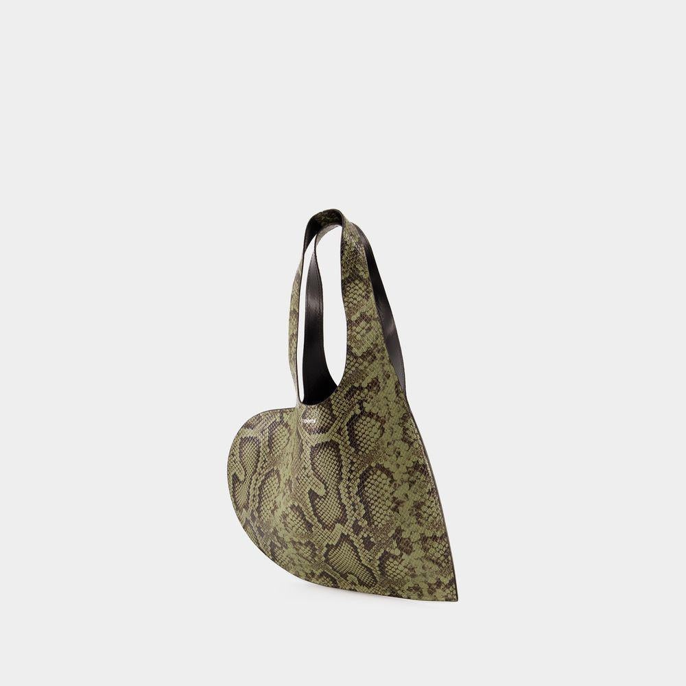 Coperni Python Printed Mini Heart Tote Bag - 2