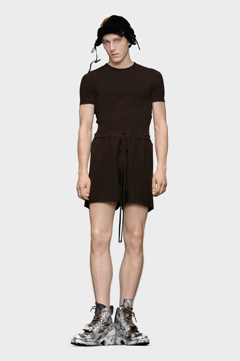 Maison Margiela Cashmere knit shorts outlook