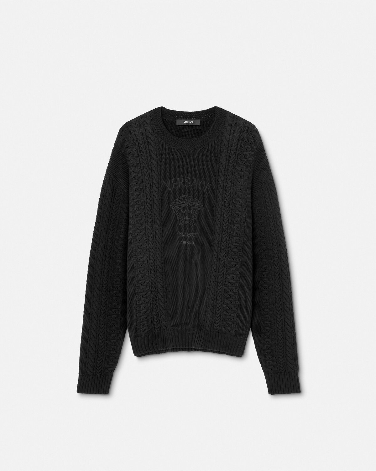 Medusa Milano Cable-Knit Sweater - 1