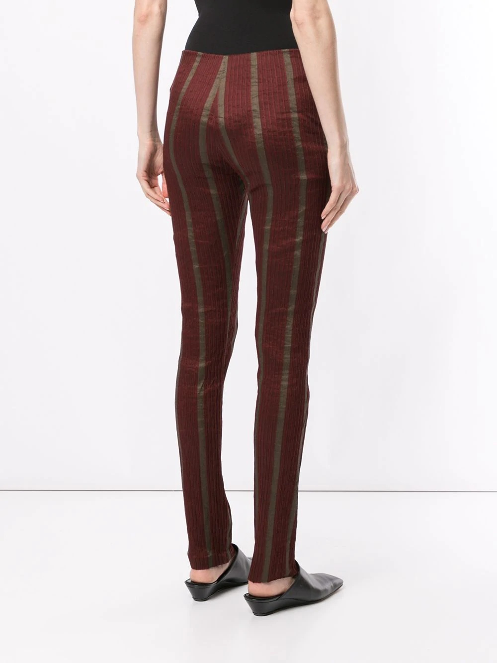 micro-pleated leggings - 4