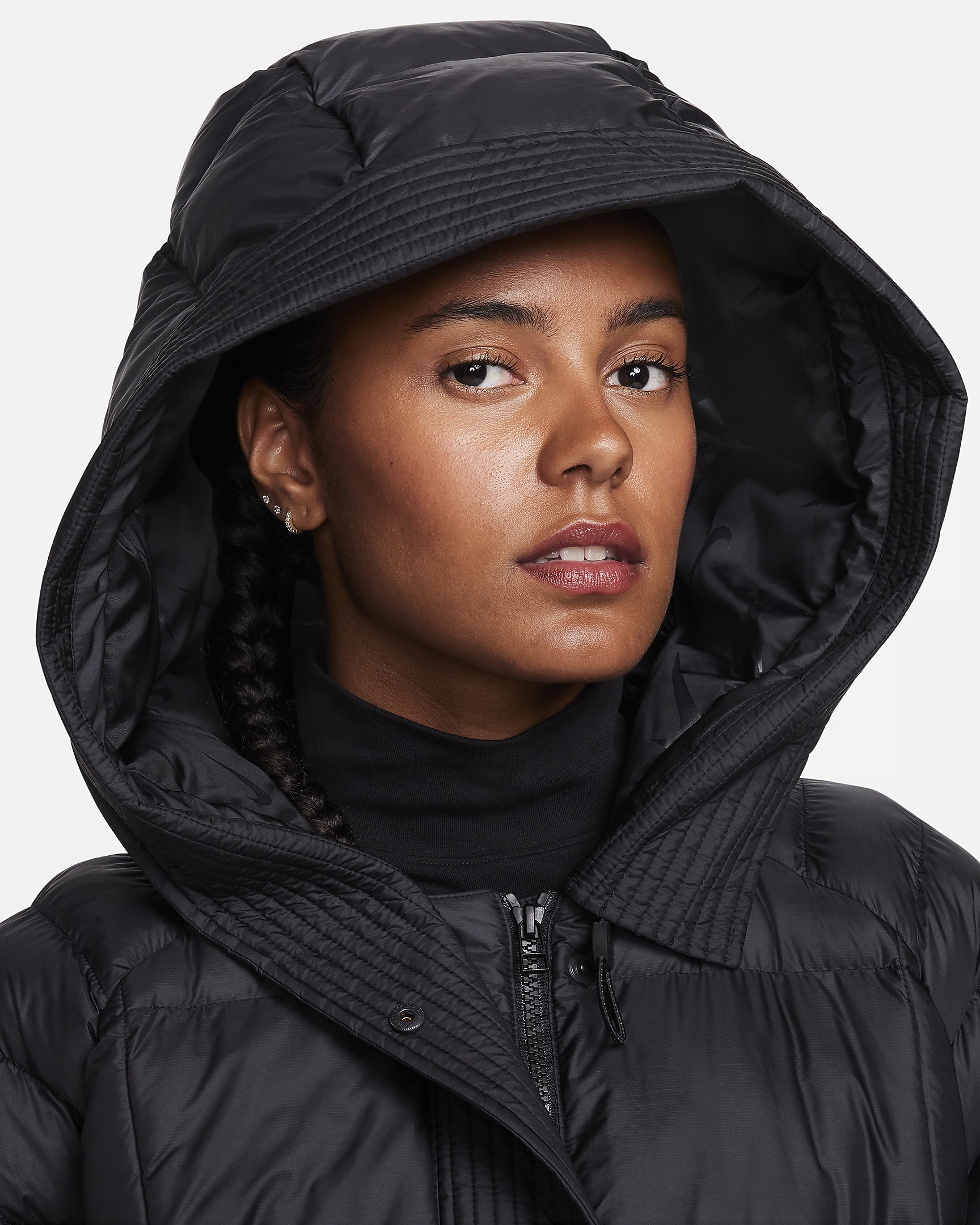 Nike Sportswear Swoosh Puffer PrimaLoft® Women's Therma-FIT Oversized Hooded Jacket - 8