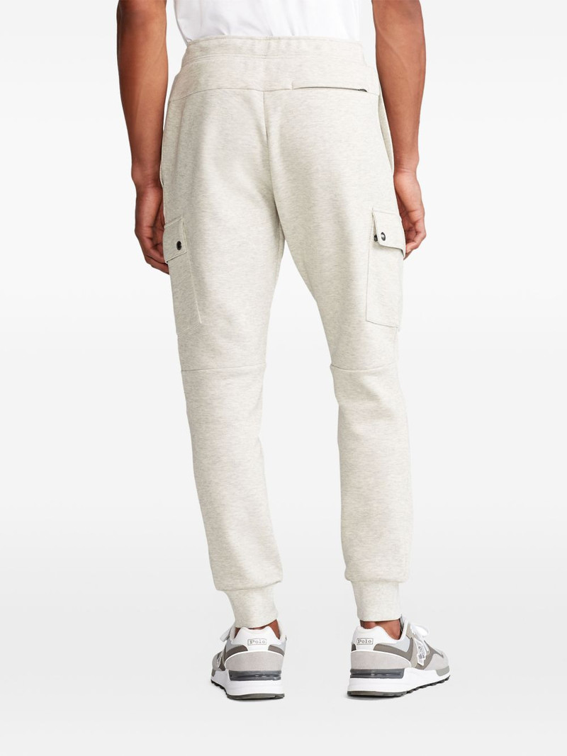 drawstring-waist cargo track pants 4