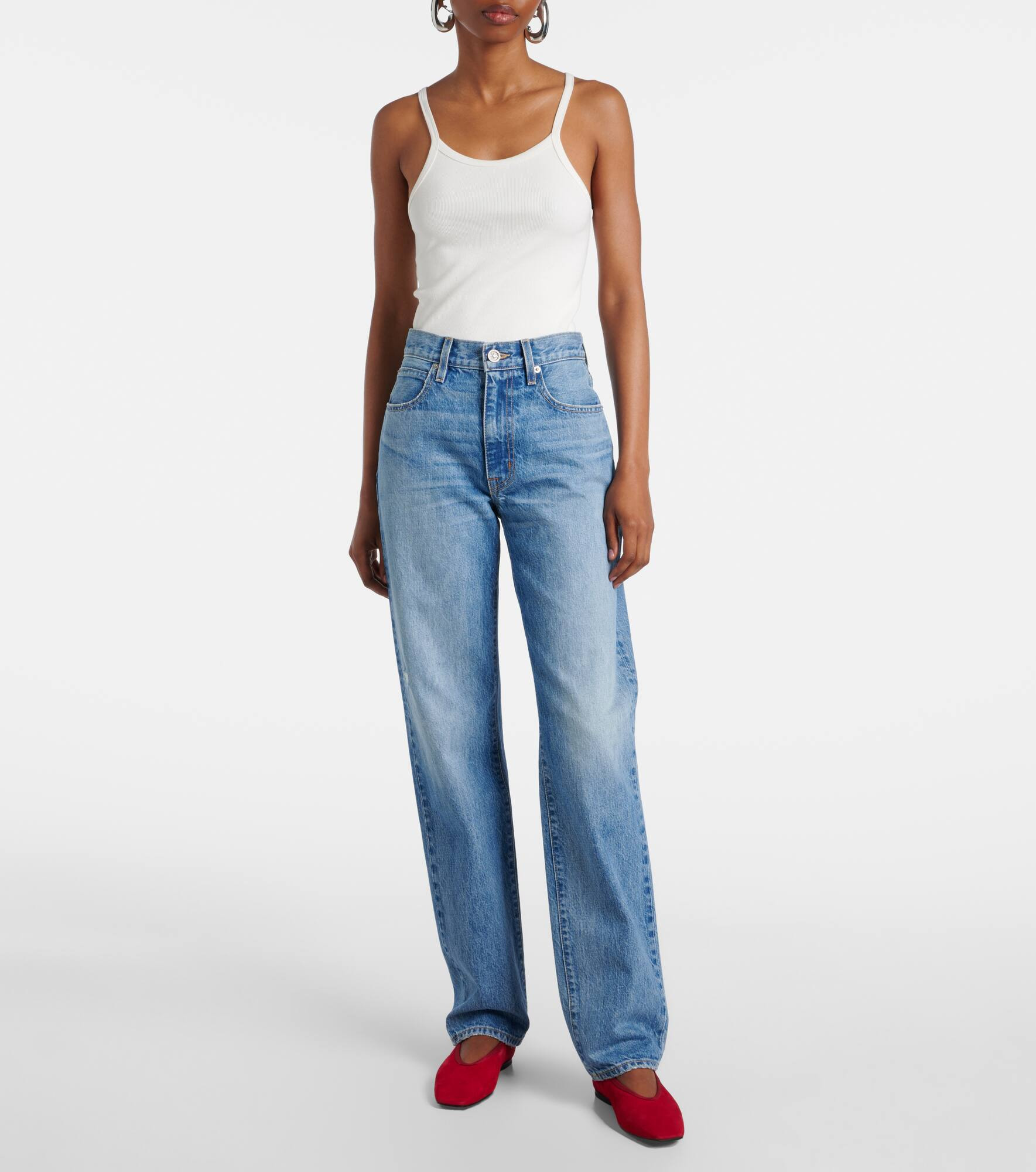 Sophie high-rise straight jeans - 7