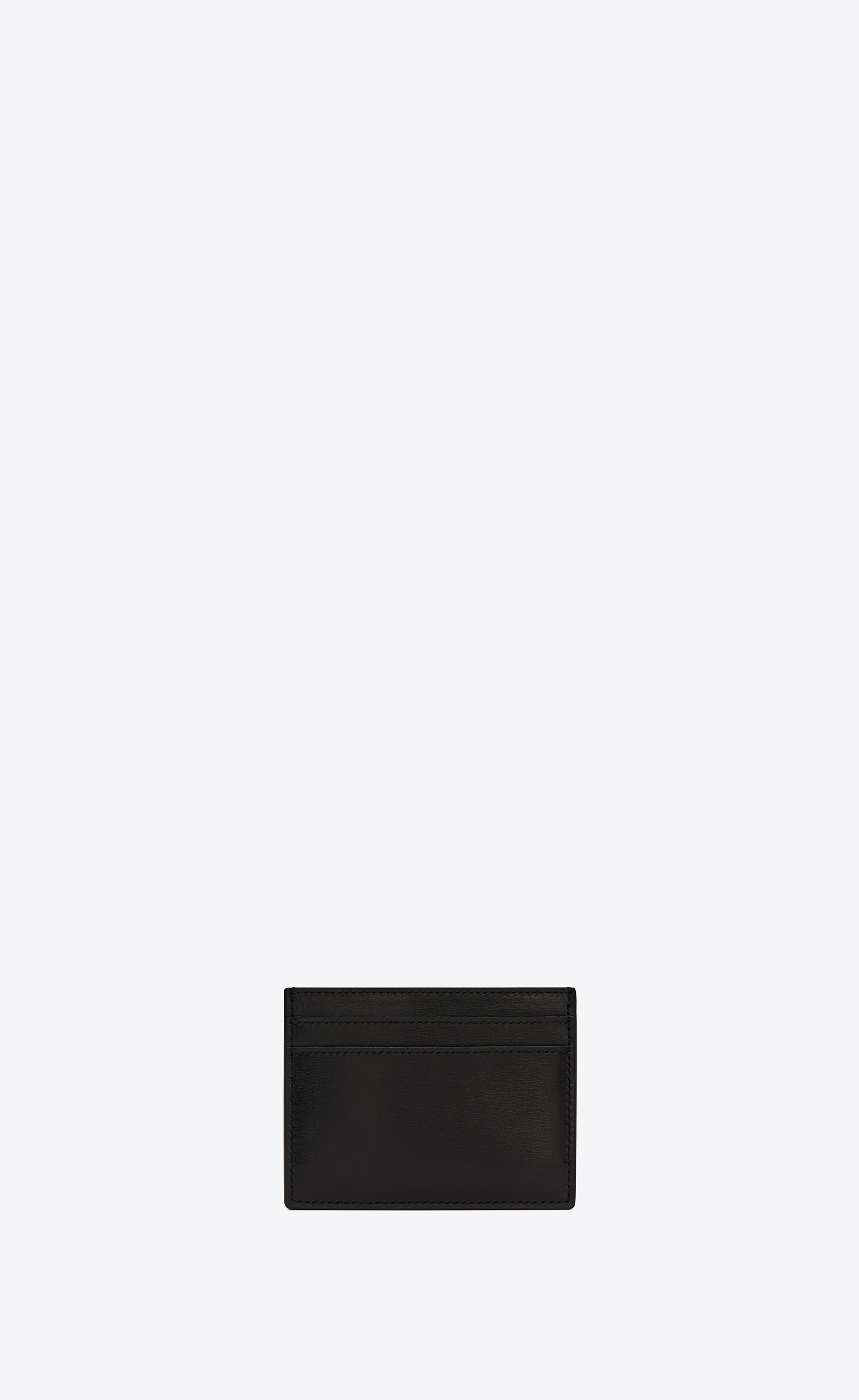 saint laurent paris credit card case in smooth leather - 2