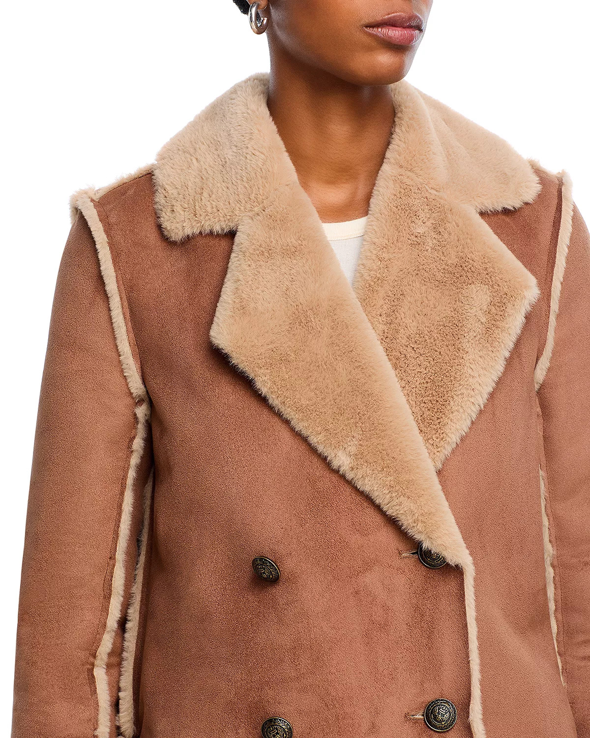 Citron Faux Fur Maxi Coat - 7