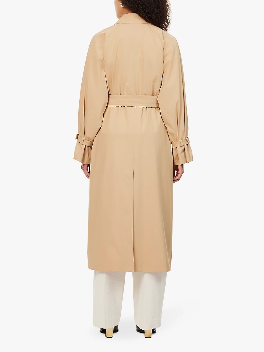 Max Mara Memo belted relaxed-fit stretch-cotton trench coat