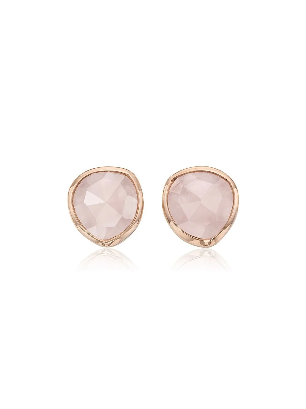 Siren Stud Rose Quartz earrings - 1