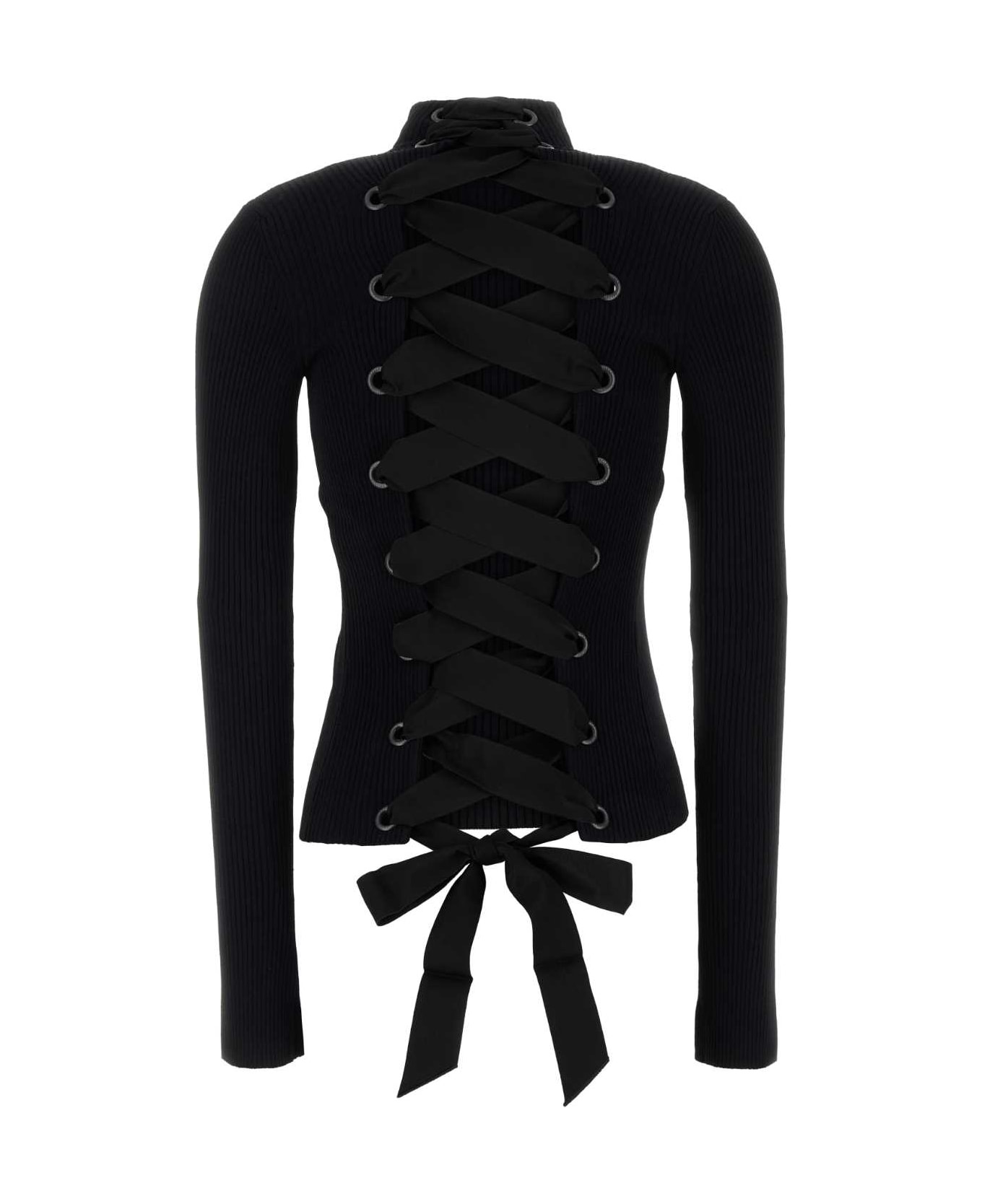 【送料&関税込】Balenciaga Black Stretch Viscose Blend Top Balenciaga Women Black Stretch Viscose Blend Top | ModeSens
