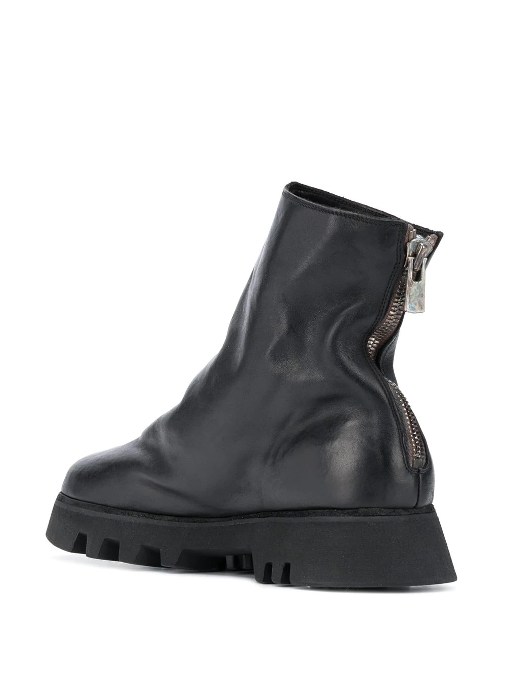 rear-zip ankle boots - 3