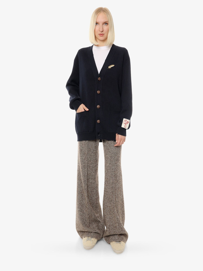Golden Goose Cotton Cardigan With Brooch Detail outlook