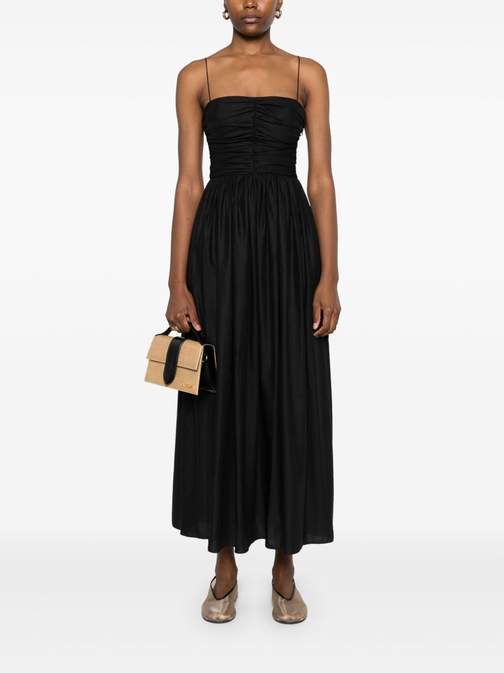 gathered maxi dress - 2