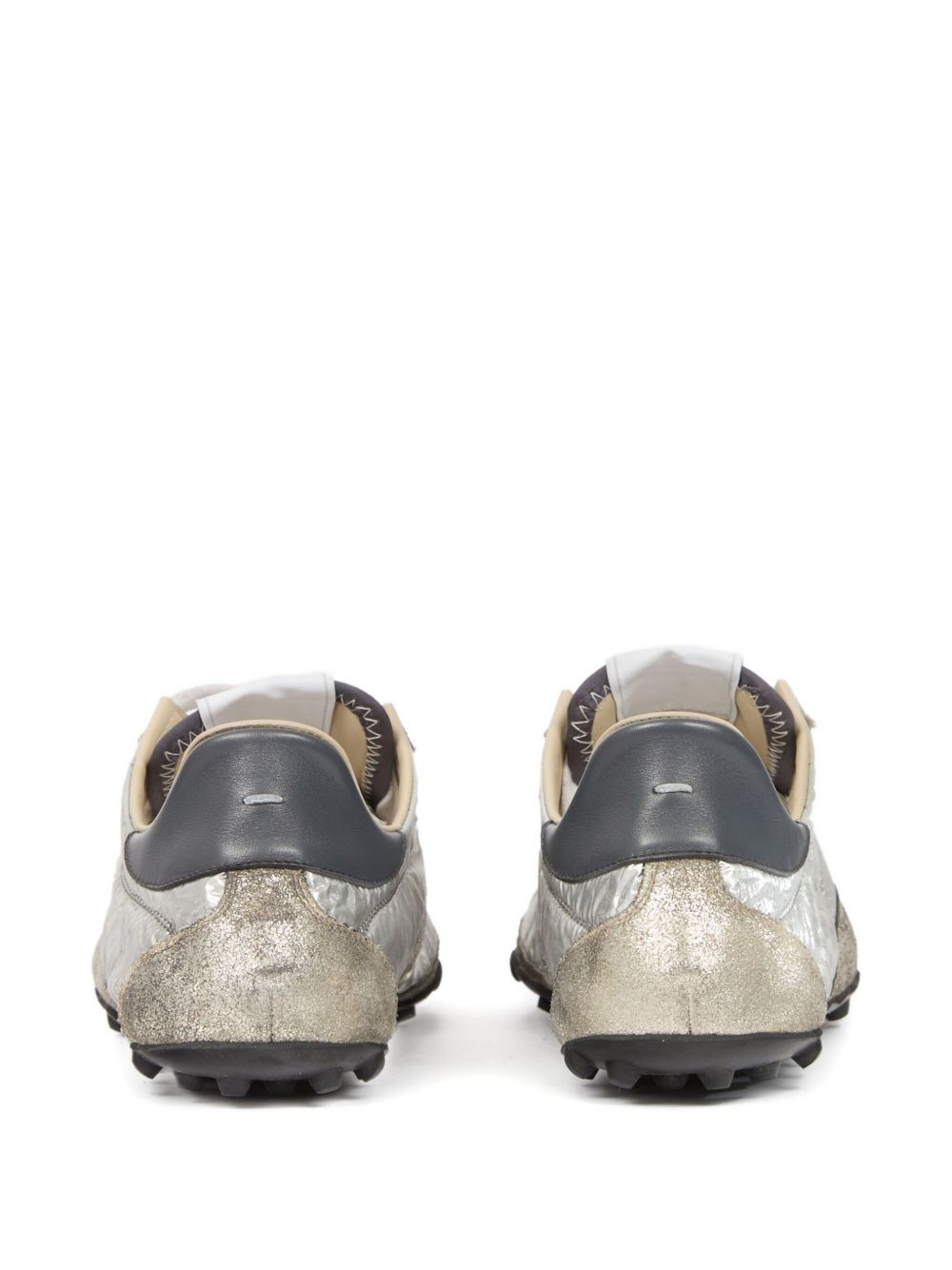 Metallic low-top sneakers - 3