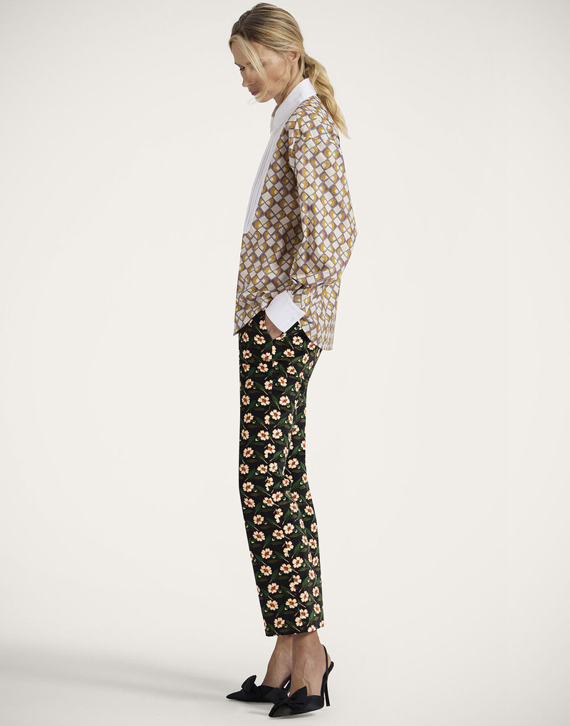 geometric-print 셔츠 7