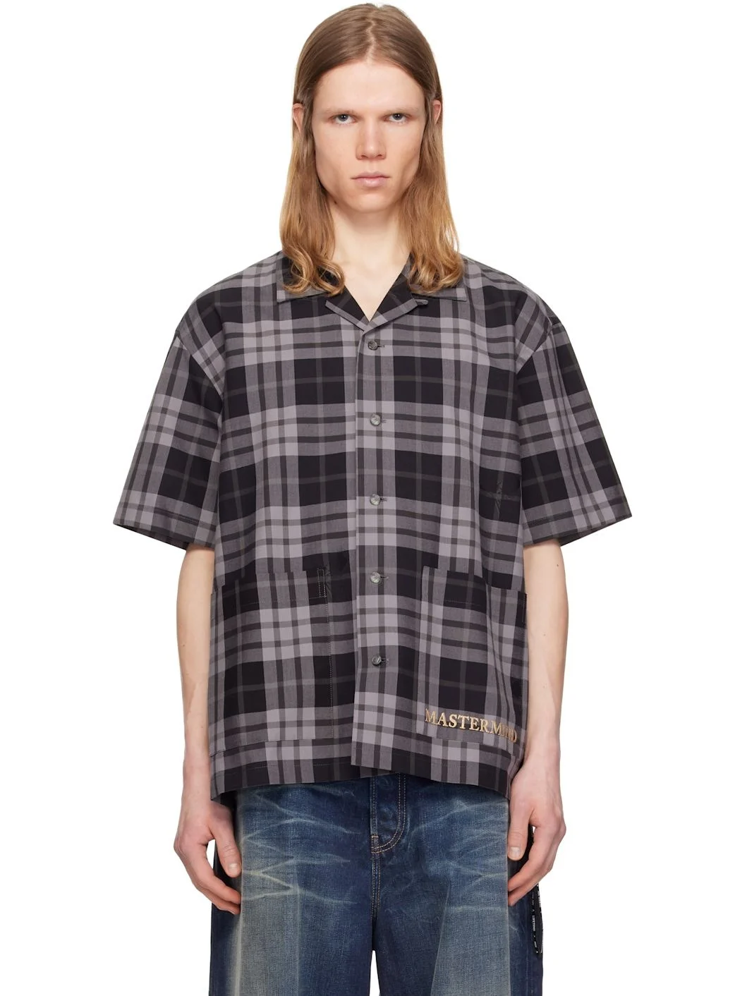 Black Plaid Shirt - 1