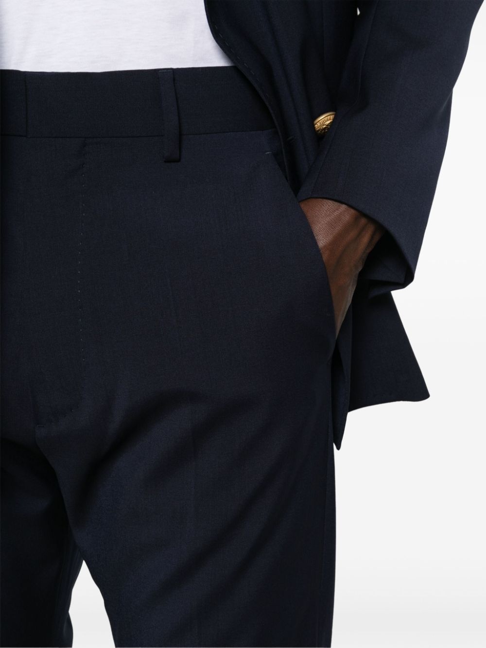 tapered virgin wool trousers - 5