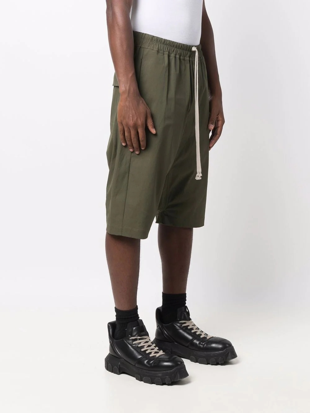 Pod drop-crotch track shorts - 3