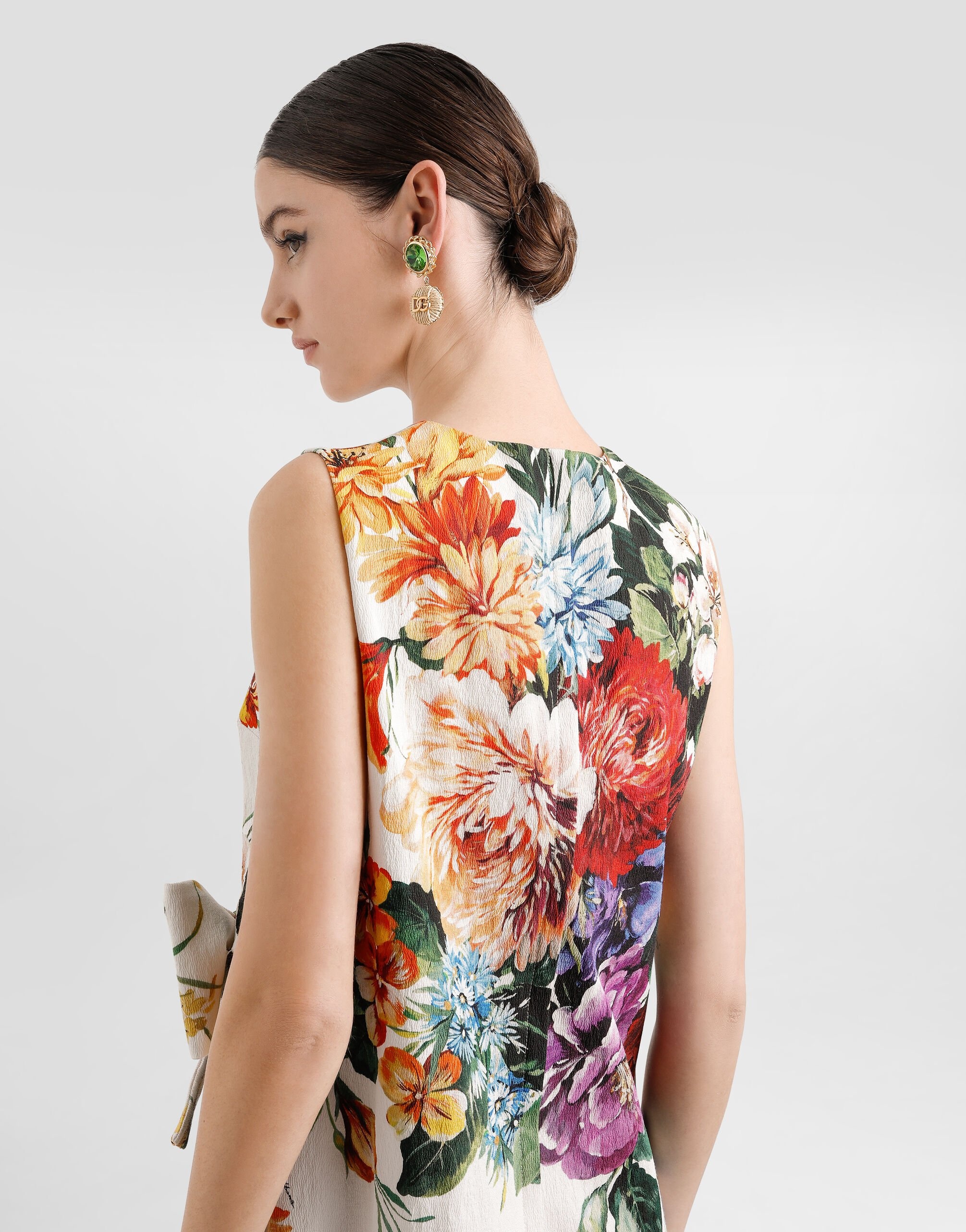 Flower bouquet-print dress - 5