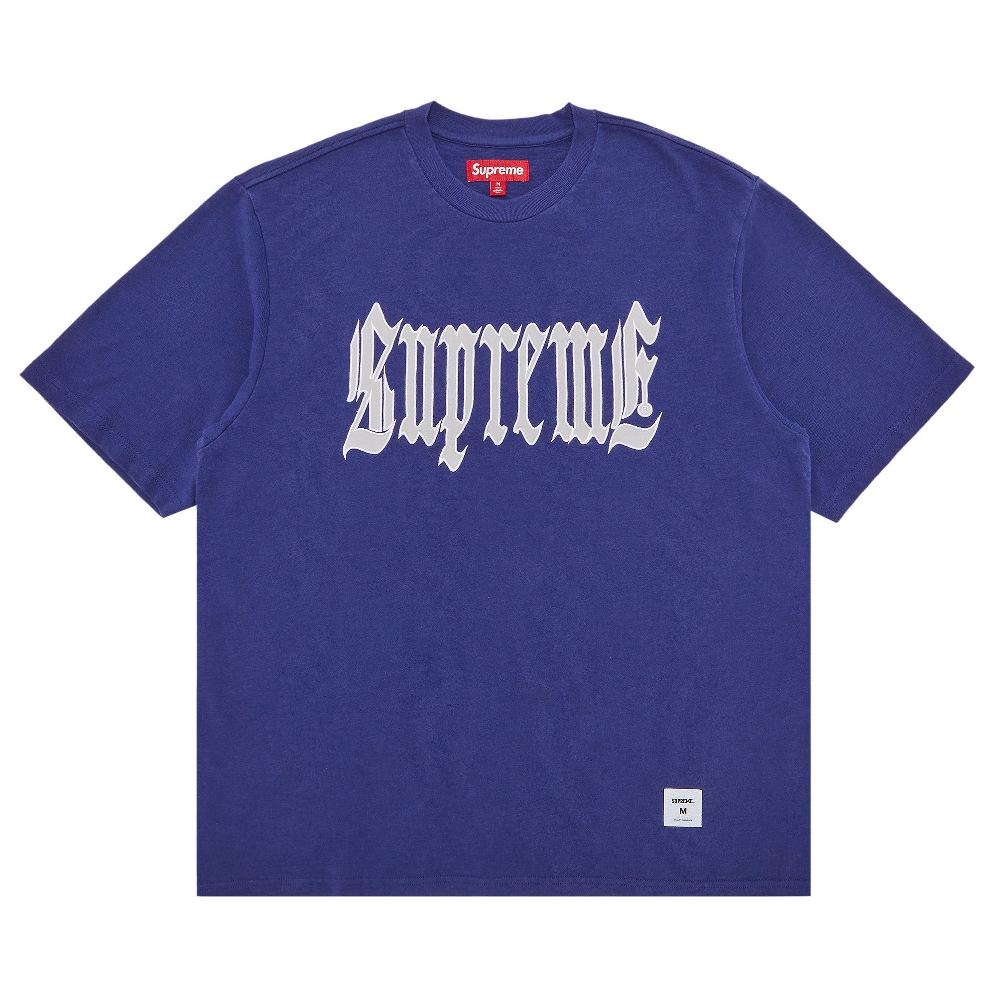 Supreme Old English Short-Sleeve Top 'Washed Navy' - 1