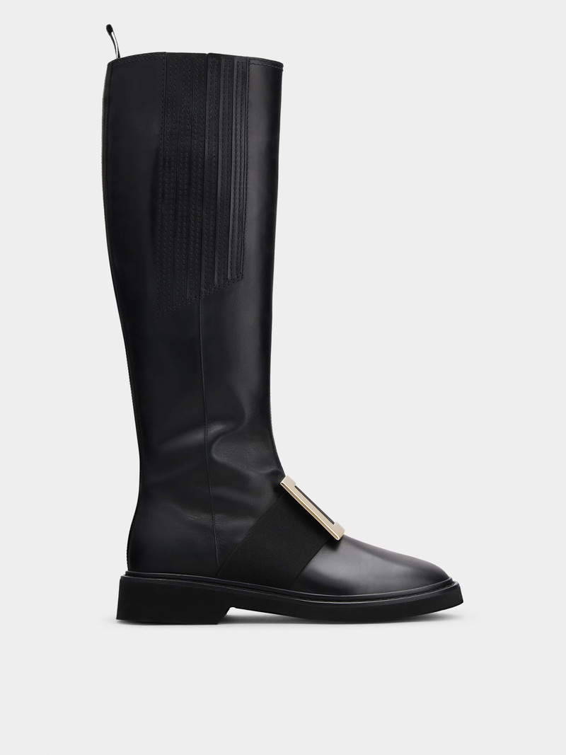 Viv' Rangers Metal Buckle Boots in Leather 1