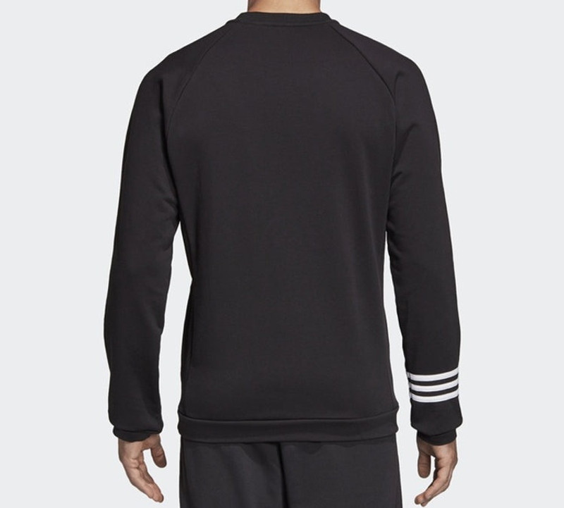 adidas adidas E Mo Crew Ft Sports Round Neck Pullover Black DT8995 outlook