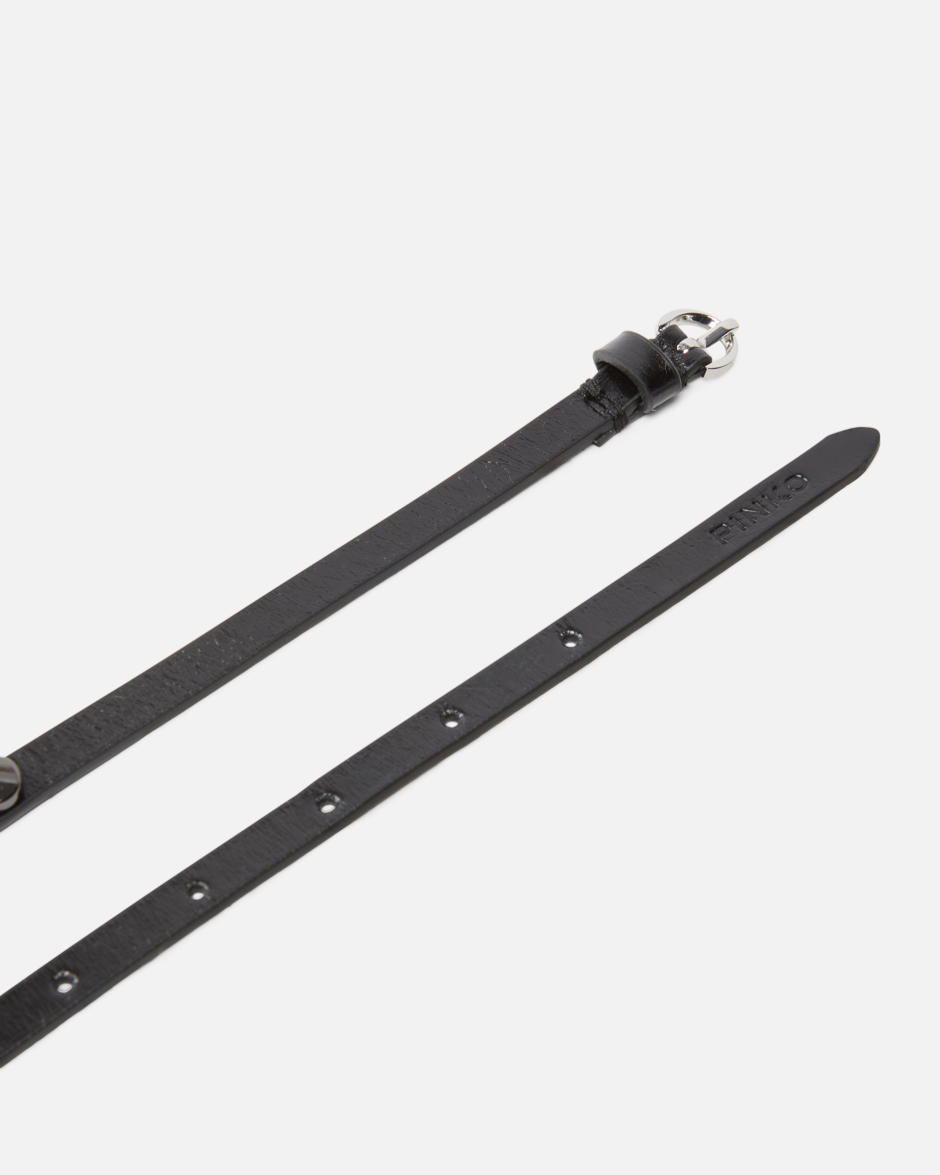 1-CM SLIM BELT WITH SHINY PLAQUES - 3
