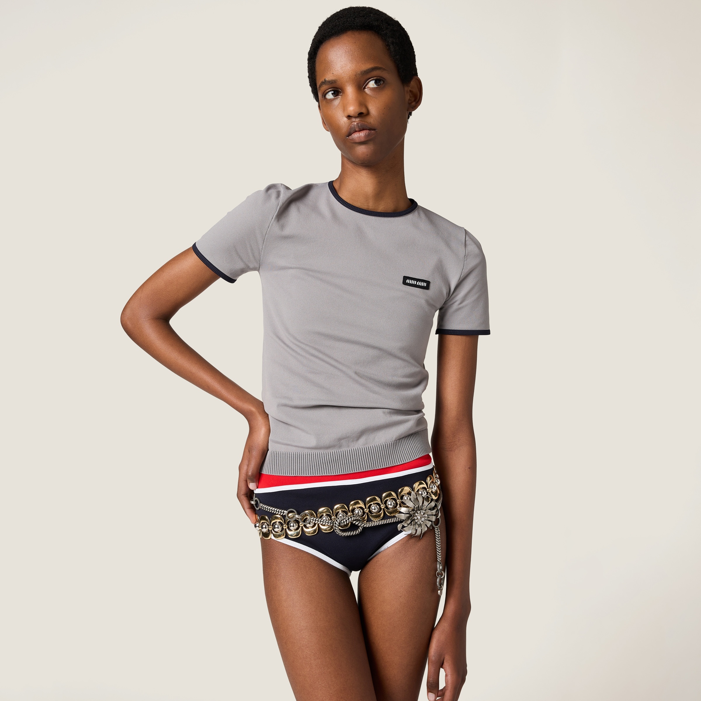 Technical knit swimsuit bottom - 2