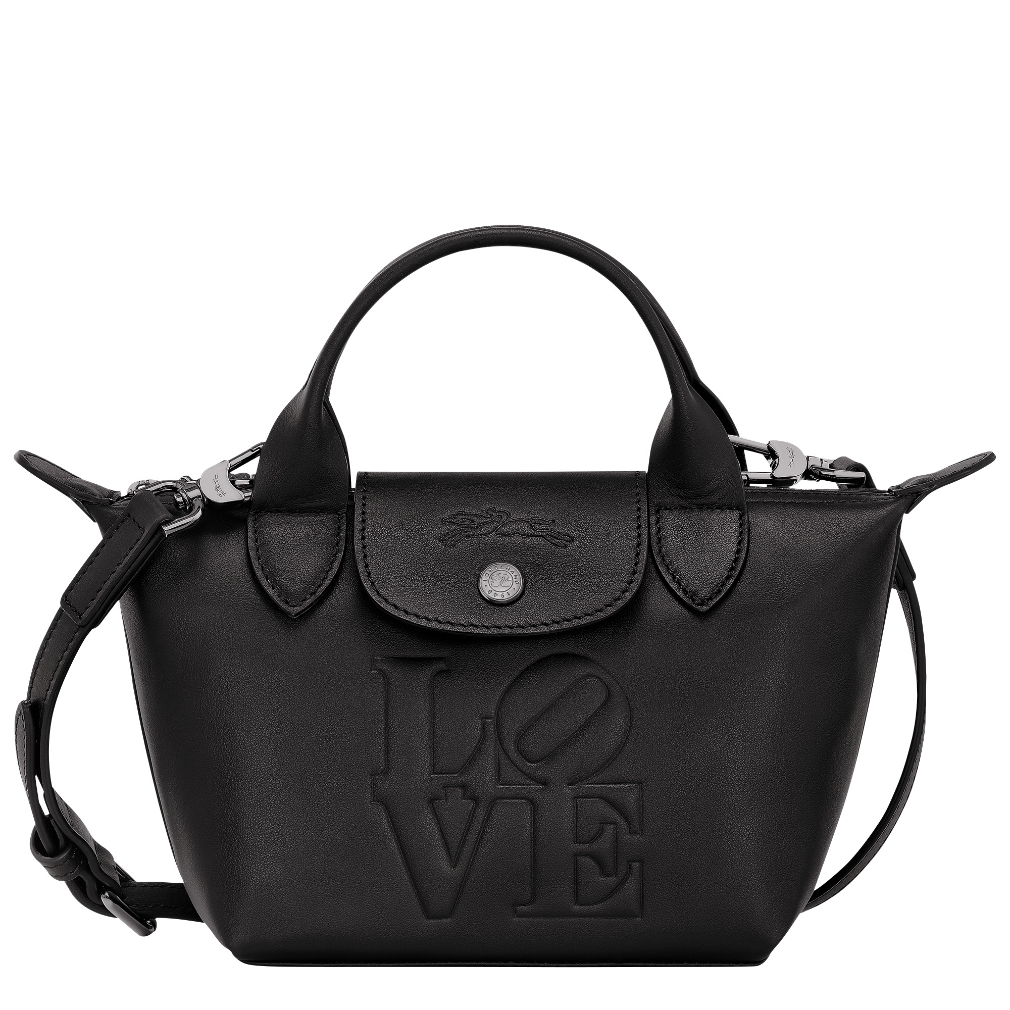 Longchamp x Robert Indiana XS Handbag Black - Leather - 1