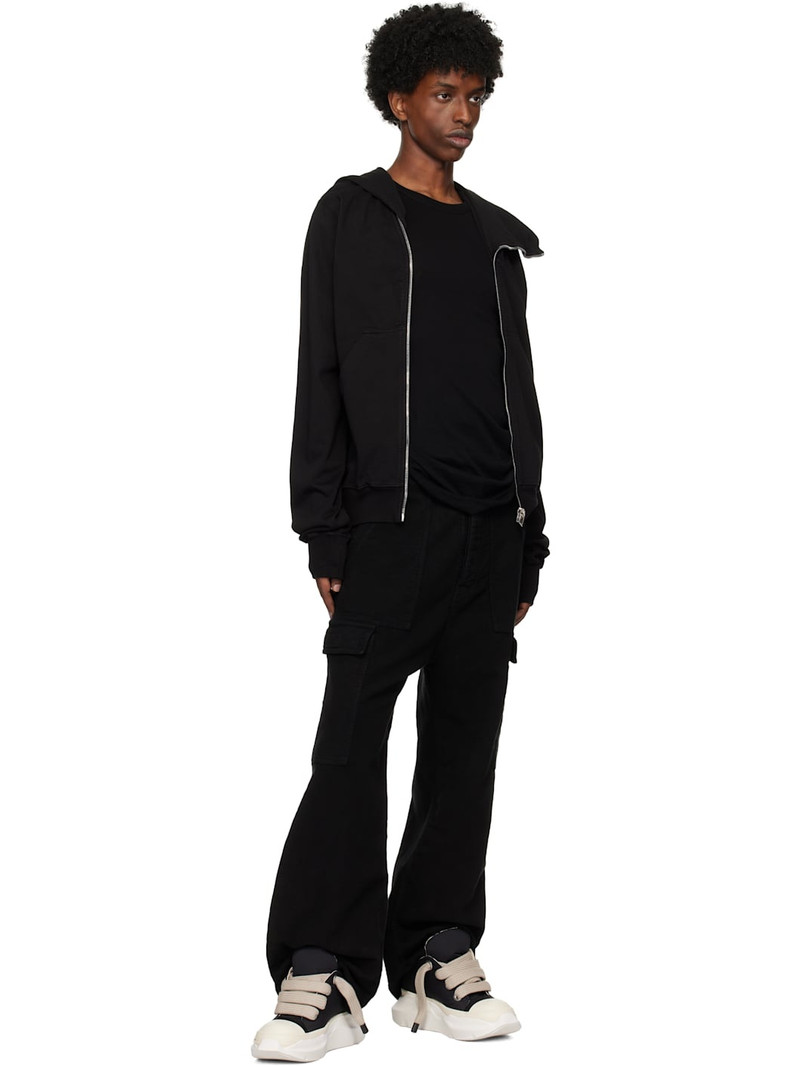 Rick Owens DRKSHDW Black Porterville Mountain Hoodie outlook