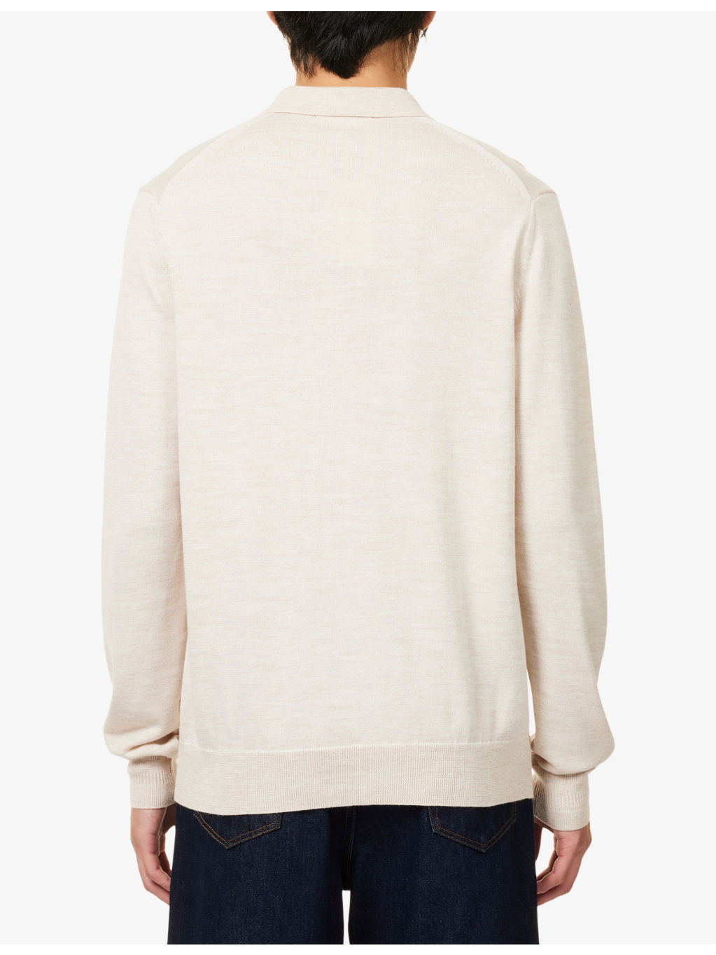 Embroidered-Logo Long-Sleeve Knitted Top - 4