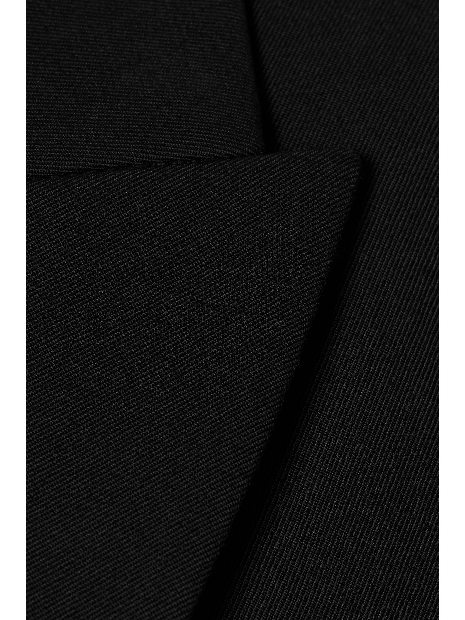Embellished double-breasted wool-twill blazer Black - 5