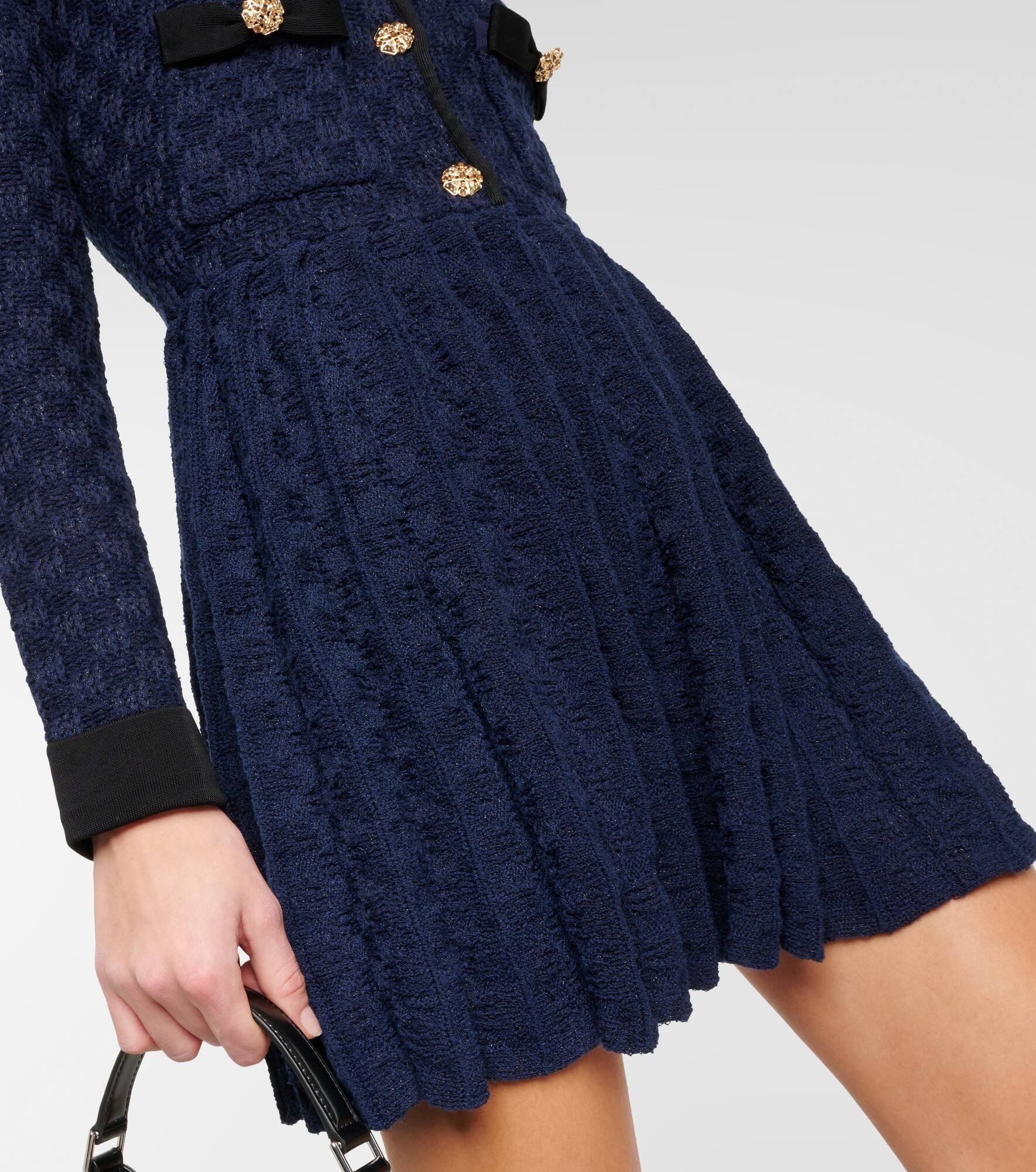 Pleated knit minidress - 5