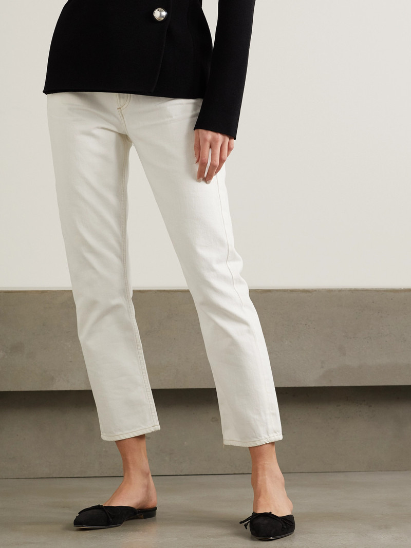 Manolo Blahnik Ballerimu Bow-detailed Suede Mules outlook