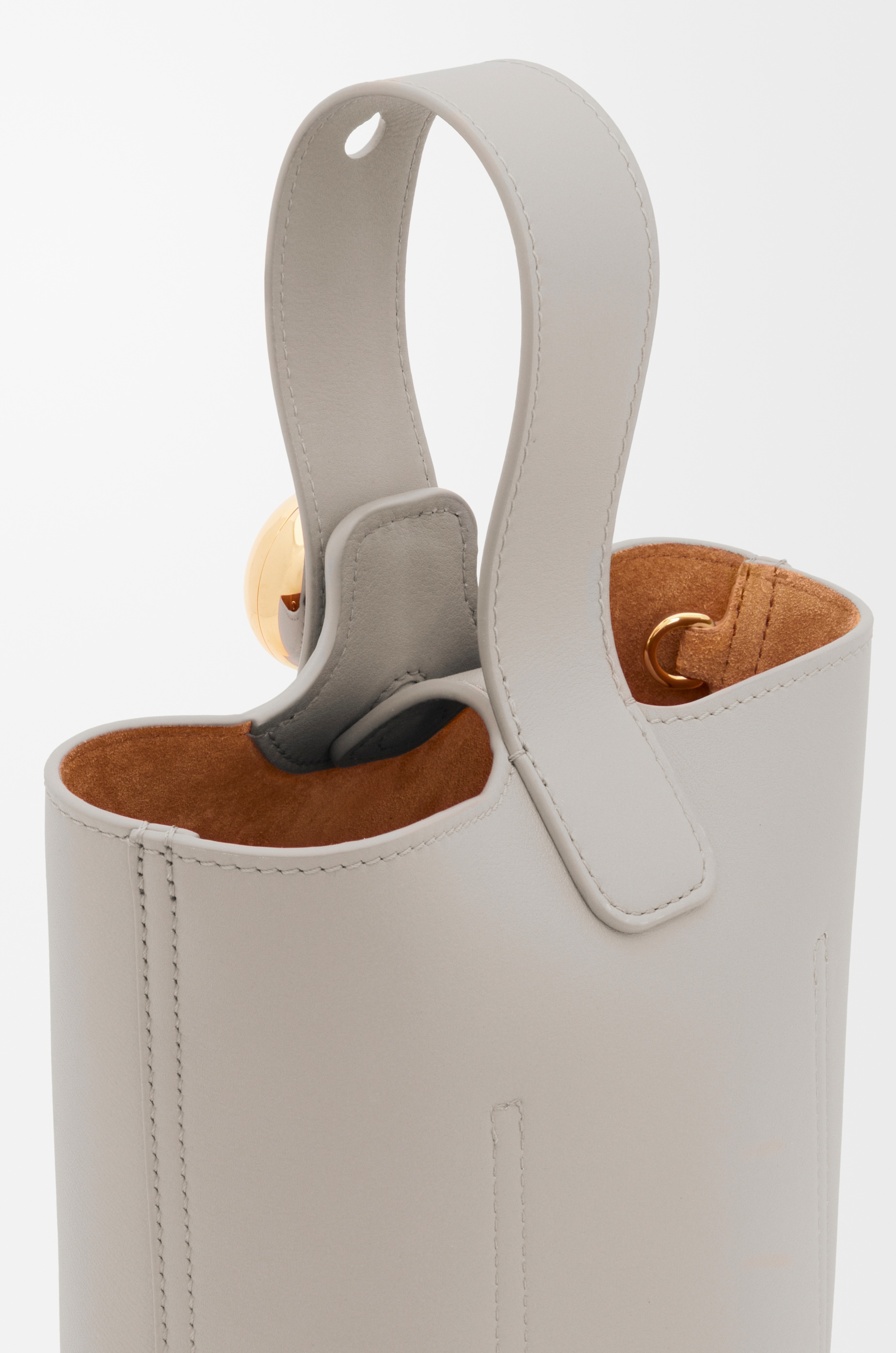 Mini Pebble bucket in smooth calfskin - 10