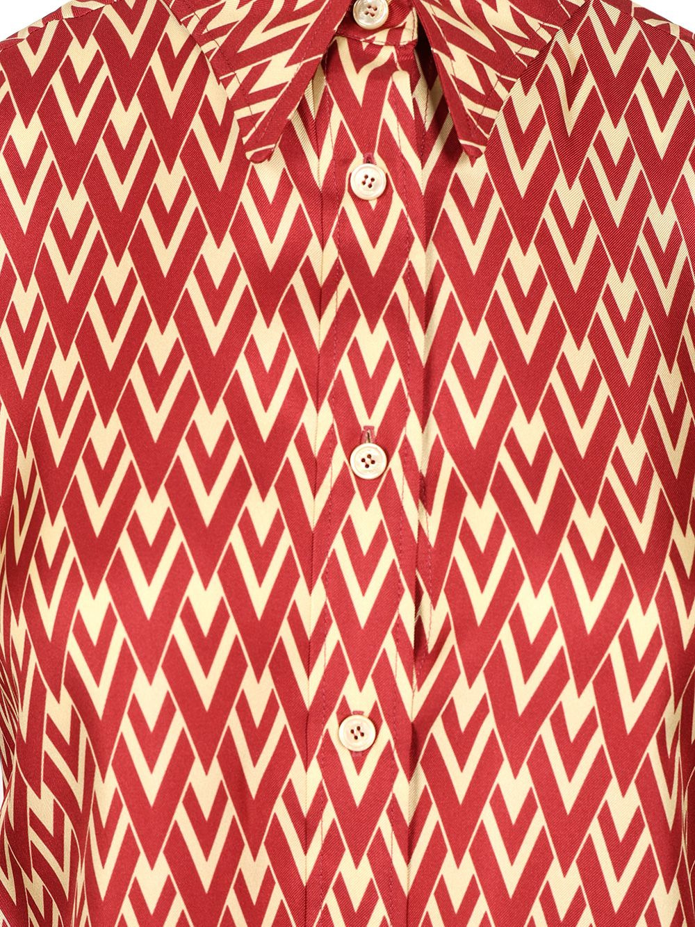 Shirt | Pattern | Twill Toute La V Shirts Rose - 4