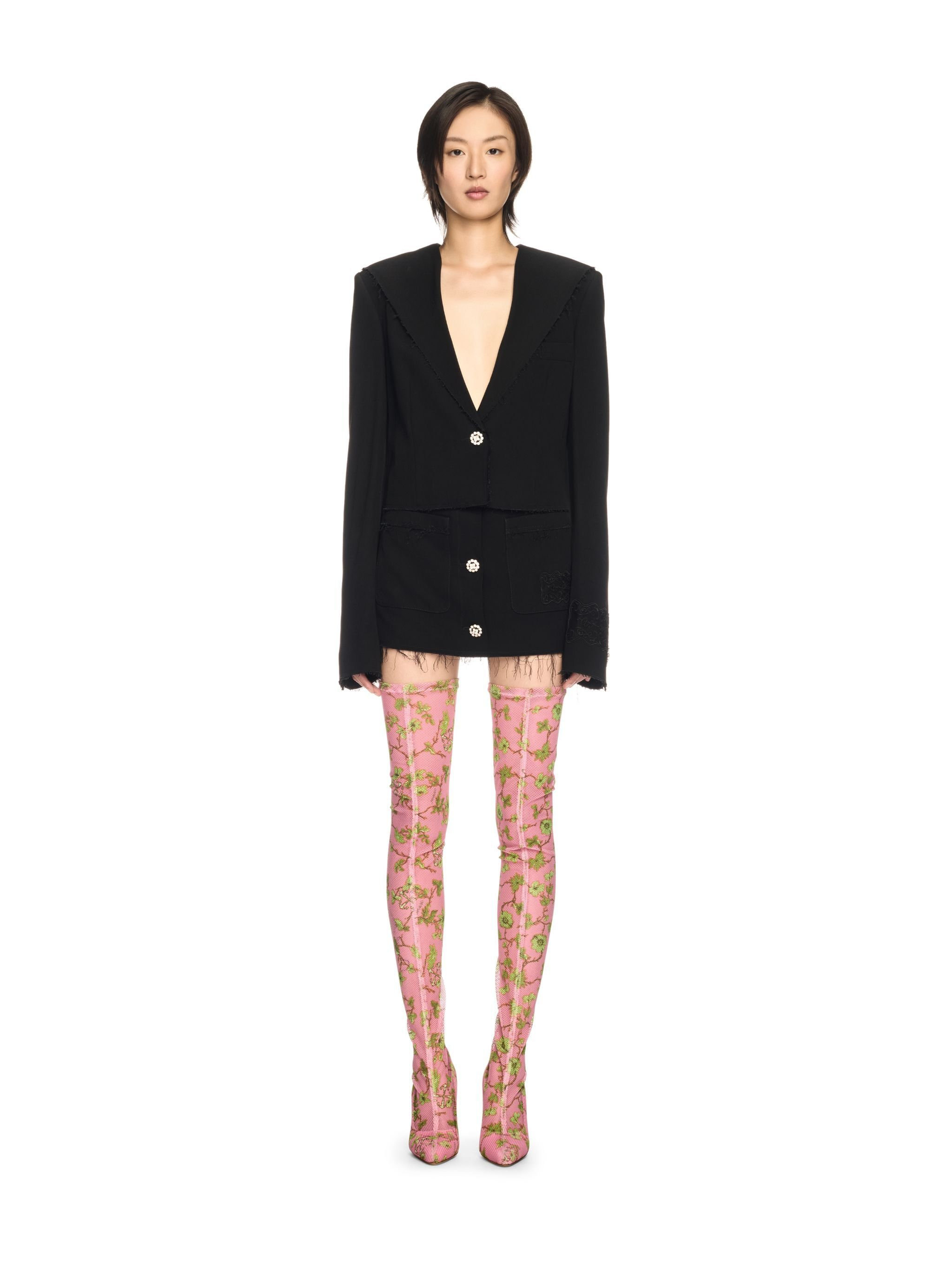 Pink Printed Mesh Cuissard - 2